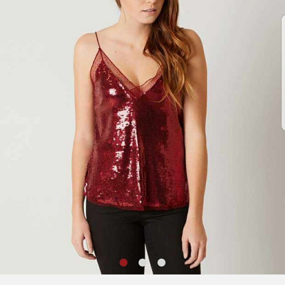 Free People Sassy Sequin Cami - Picture 1 of 8